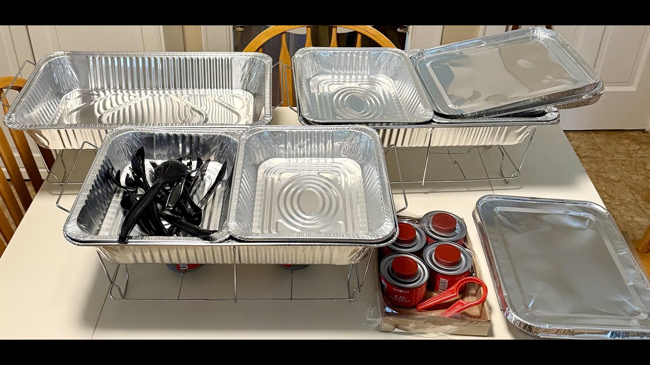 Review Alpha Living Chaffing Buffet set 33 piece sternos