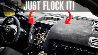 First Time Flocker! Flocking a Subaru STI Dashboard.