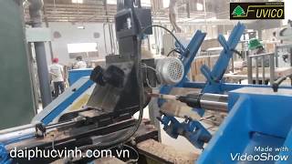 MÁY TIỆN GỖ CNC KẾT HỢP TRỤC CHÀ NHÁM HOÀN THIỆN WOODMASTER