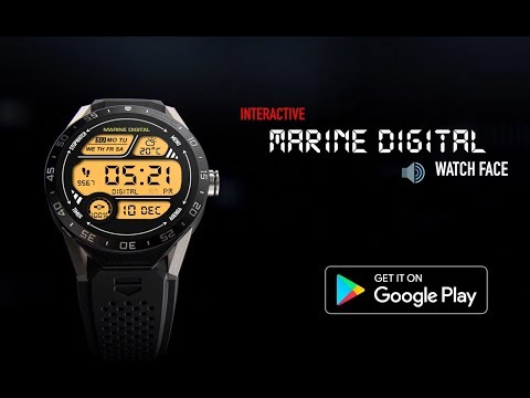 Marine Digital Watch Face