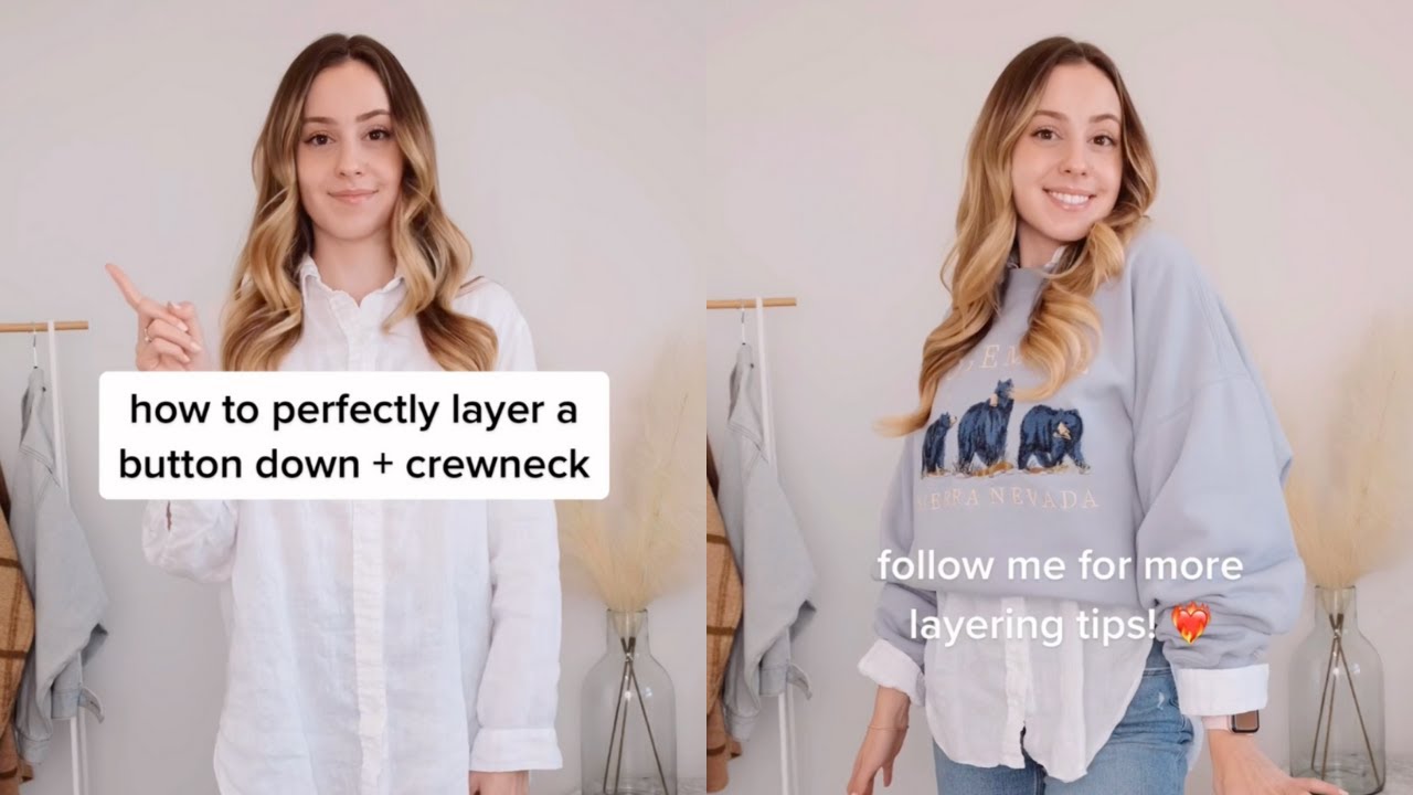 How to Perfectly Layer a Shirt + Sweater