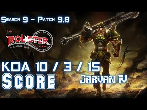 KT Score JARVAN IV vs LEE SIN Jungle - Patch 9.8 KR Ranked