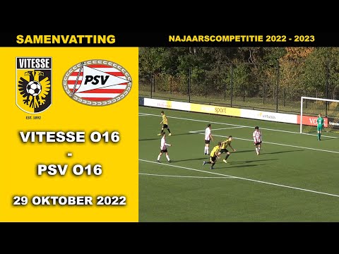 Hoogtepunten Vitesse O16 - PSV O16 zaterdag 29 oktober 2022
