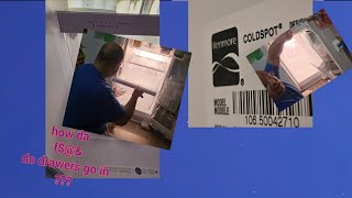 How to Put Drawers Back in Kenmore Coldspot Refrigerator Model 106 .50 2017 — No Screwdriver Needed