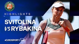 Elina Svitolina VS Elena Rybakina | Round 4 | French Open 2024 Highlights 🇫🇷