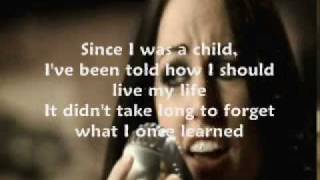 The Letter Black - Collapse (Lyrics + Background Video)