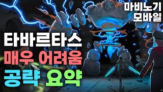 타바르타스 매우 어려움 공략 요약 [마비노기 모바일]
