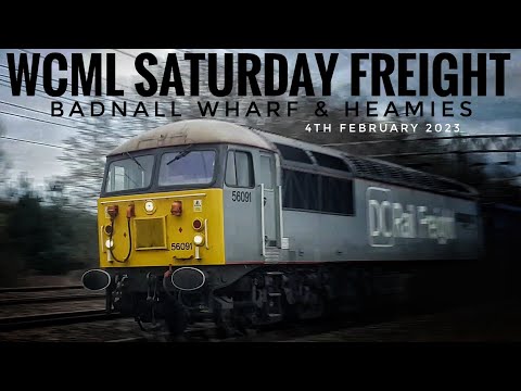 WCML SATURDAY FREIGHT, BADNALL WHARF & HEAMIES, 4.2.2022