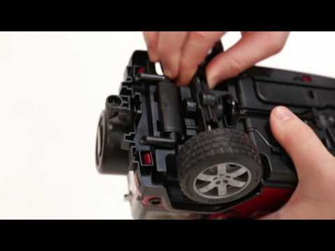 Bruder Police Jeep rear axle removal and installation.