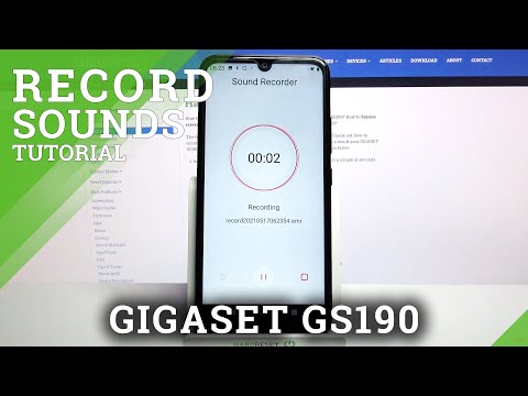 GIGASET GS190 - How to Record Voice & Save Sound Recordings