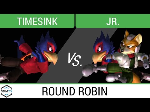 Melee @ LDL 29 - timesink (Falco) vs. Jr. (Fox/Falco) - SSBM Round Robin - Smash Melee