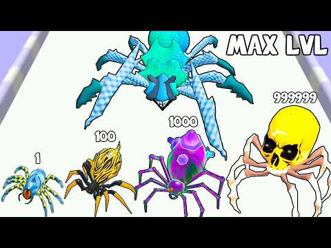 Spider Evolution 3D Beat the ENTIRE GAME! Maxed out the spider and DESTROYED the final boss! - YouTube