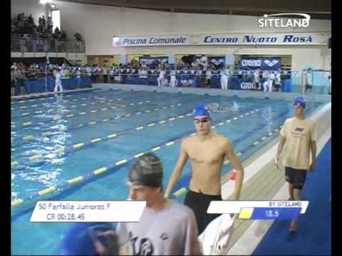 Serie 2 dei 50 Farfalla Juniores Femmine -  Meeting di Halloween 8  Trofeo citta' di Rosa'