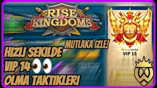 💥VIP ÖNEMİ! |  HIZLI ŞEKİLDE VIP 14 OLACAKSINIZ!  #riseofkingdoms