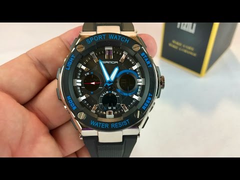 FIZILI 733 Men Dual Display Black Silicone Strap Quartz Digital Sport Watch review