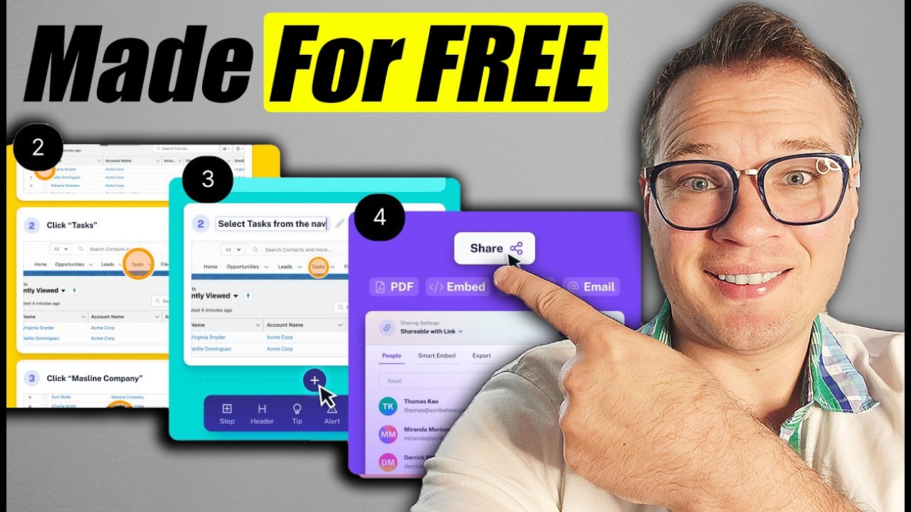 Create Step by Step instructions FREE Using Scribe