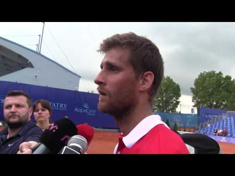Martin Kližan po výhře v 1. kole Poprad-Tatry Challenger 2016