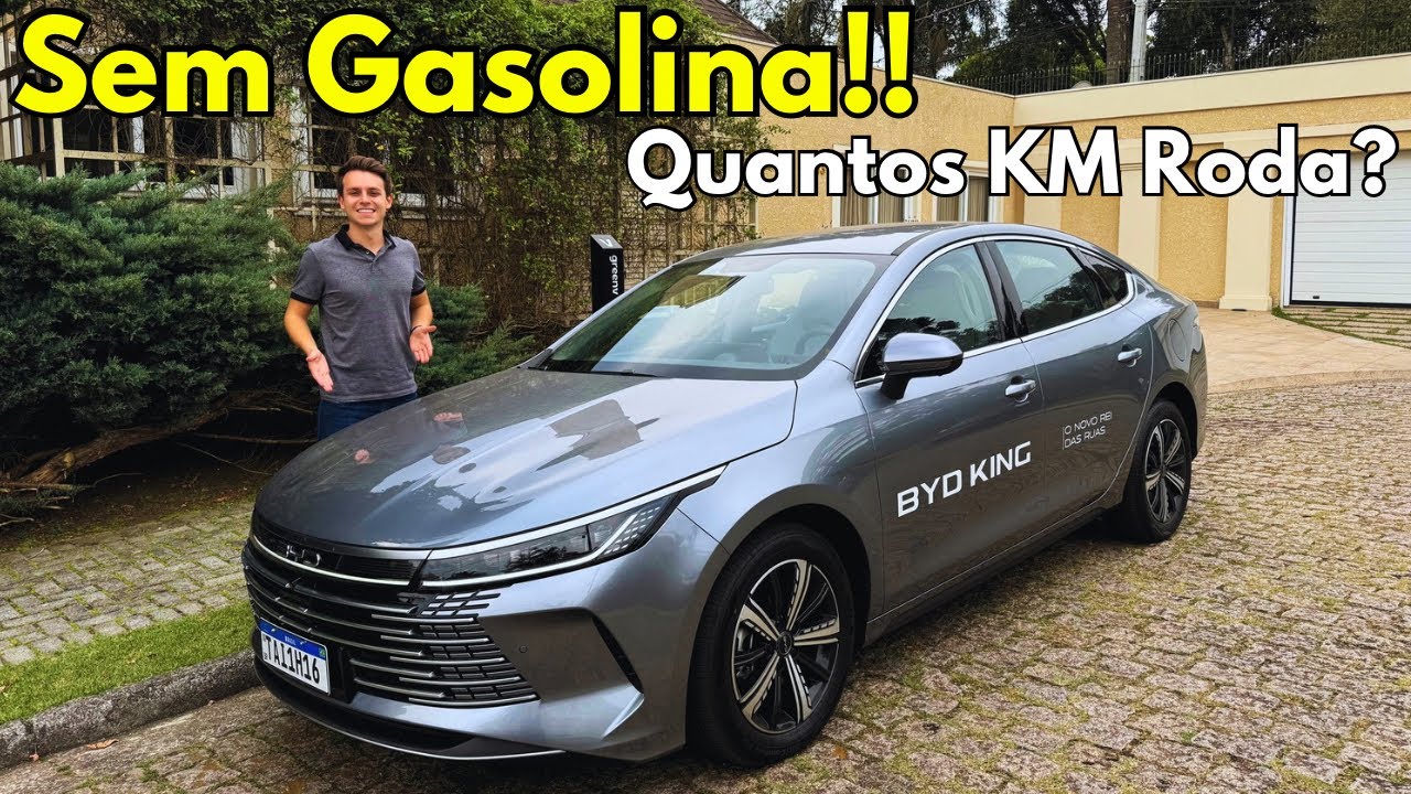 SEM GASOLINA: quantos quilômetros o BYD King roda só no modo Elétrico?