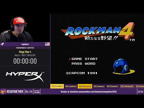 Mega Man 4 [Any%] by sagehero - #ESATogether2020