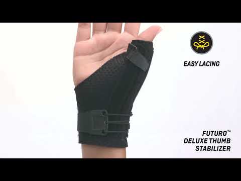 FUTURO Opornica za palec, črna