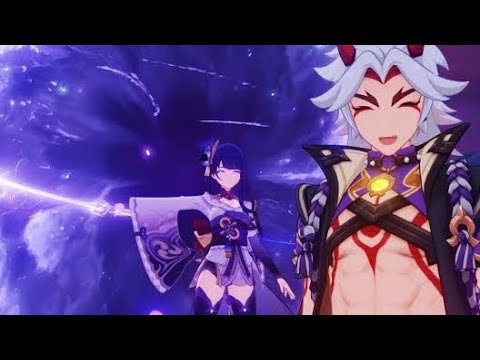 REDHORN C6 ITTO VS MISTSPLITTER C4 RAIDEN FLOOR 12 ABYSS 3.3 GENSHIN IMPACT