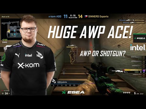 snatchie - HUGE AWP ACE! // ESEA Premier Season 37 Europe