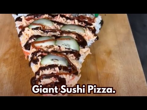 Giant Sushi Pizza.