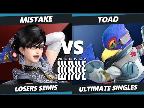 Weekly Wave 21 Losers Semis - Mistake (Peach, Bayonetta) Vs. Toad (Falco) SSBU Ultimate Tournament