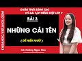 Vở bài tập Tiếng Việt Lớp 2 Bài 3: Những cái tên