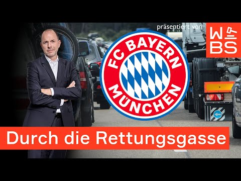 FC Bayern: Mannschaftsbus nutzt Rettungsgasse - ohne Polizeierlaubnis? | Anwalt Christian Solmecke