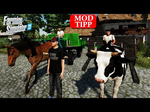 Starkes Pferde- Ochsengespann für Farming Simulator 22 - Entdecke die Möglichkeiten! LS22 Mod Tipp