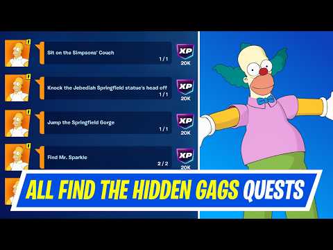 How to EASILY Find hidden gags Fortnite - Complete All Hidden Gags Secret Quests in Fortnite