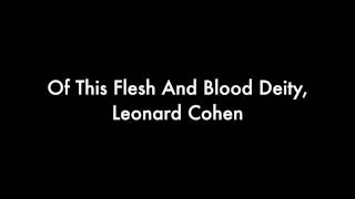 Leonard Cohen Official Lyric Video