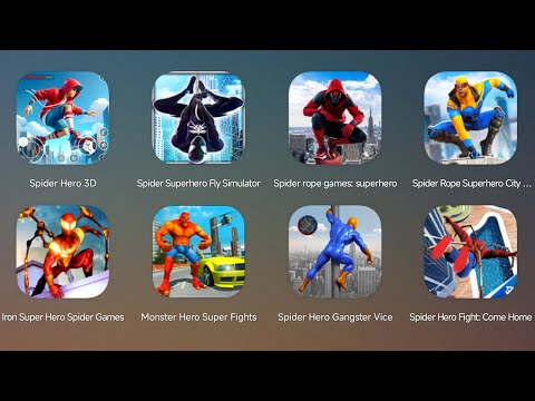 Spider Hero 3D,Spider Superhero Fly Simulator,Spider Rope Games,Spider Rope Superhero City,Iron Hero