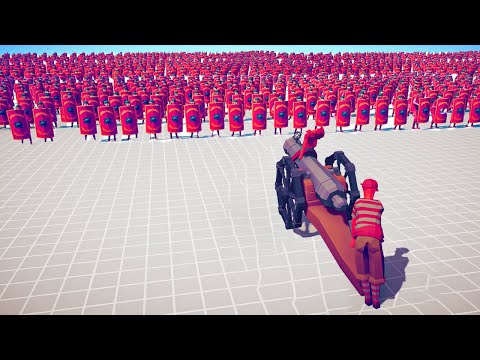 SUPER BOMB CANNON 🔥 vs ⚔️ 200x MELEE ARMY / Totally Accurate Battle Simulator ( TABS )