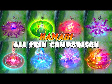 Hanabi All Skin Comparison 2025