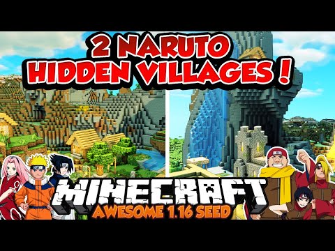 Boost your IQ with these Naruto hidden villages! 90 sec seeds for Minecraft 1.16!