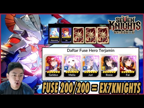 🔥🔥FUSE TO GET LEGENDARY+ & EX7KNIGHTS [PLEASE GELIDUS 200/200] - SEVEN KNIGHTS RE:BIRTH