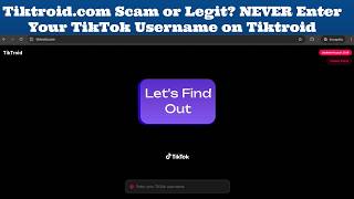 Download lagu Tiktroid.com Scam or Legit? NEVER Enter Your TikTok Username on Tiktroid mp3