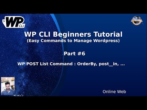 Wordpress WP CLI Tutorials for Beginners 6 Advance Post List Commands in WP CLI | OrderBy Not IN