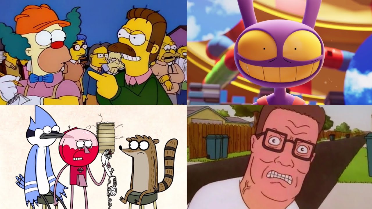 Cartoon Characters Crashing Out for 15 Minutes and 34 Seconds 