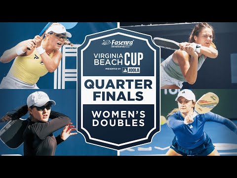 Waters/Bright v Jansen/Schneemann at the Fasenra Virginia Beach Cup presented by Joola