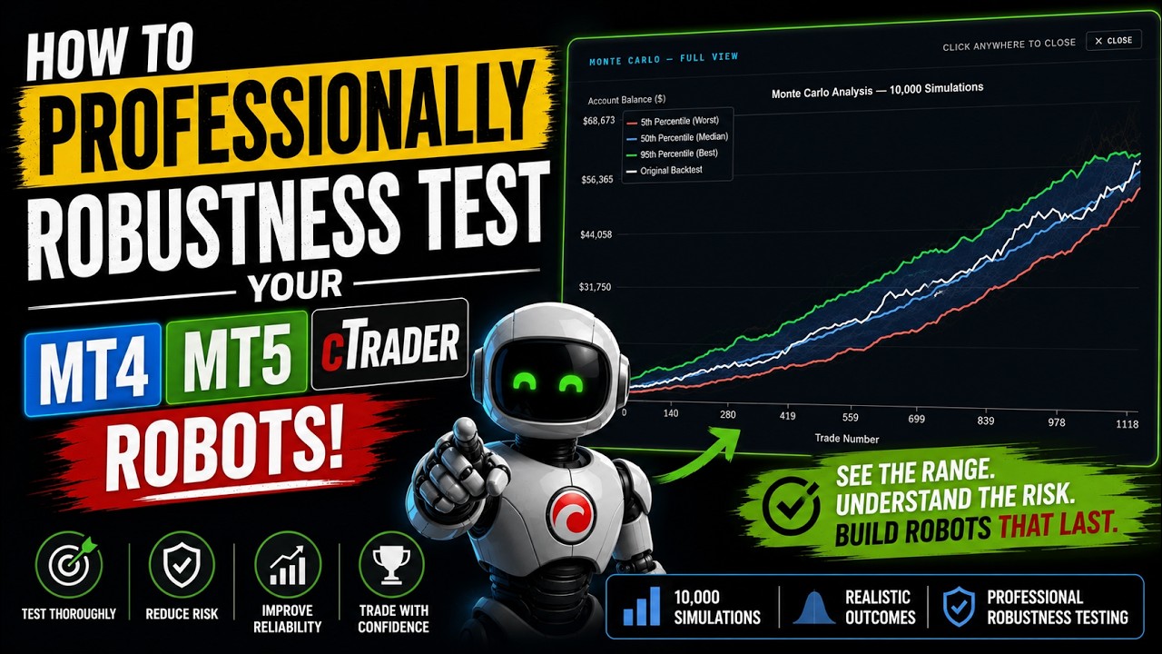 Robustness testing for MT4 MT5 cTrader robots