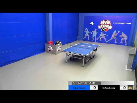 Кибка Евгений 2-3 Бойко Леонид  Win Cup Юг-1 Зал 4 Прямой эфир 11.01.2020