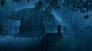 Heavy Stormy Night 🌧️ Torrential Rain & Massive Thunder ⚡ Deep Thunderstorm Sounds for Sleeping
