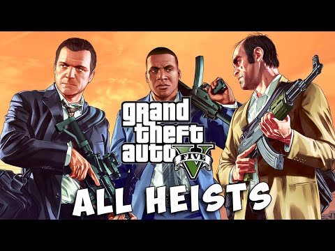 GTA 5 - All Heists (all robbery missions) [4K]