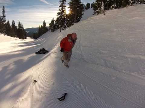negligent snowboarder hits skier from behind