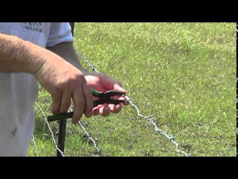 How To Tighten a Fence Using Pliers - Take Slack Out...