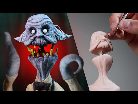 Making Up MY OWN Nightmare Character! The Barber AKA "The Worm" Polymer Clay Art Tutorial