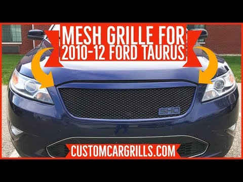 Ford Taurus 2010-2012 Mesh Grill Installation How-To by customcargrills.com